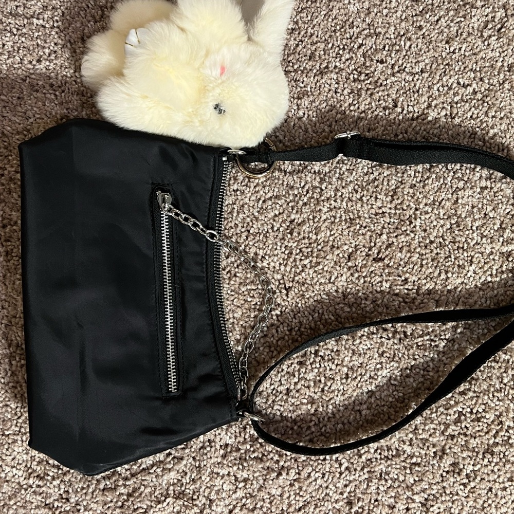 Wild fable chain purse in black